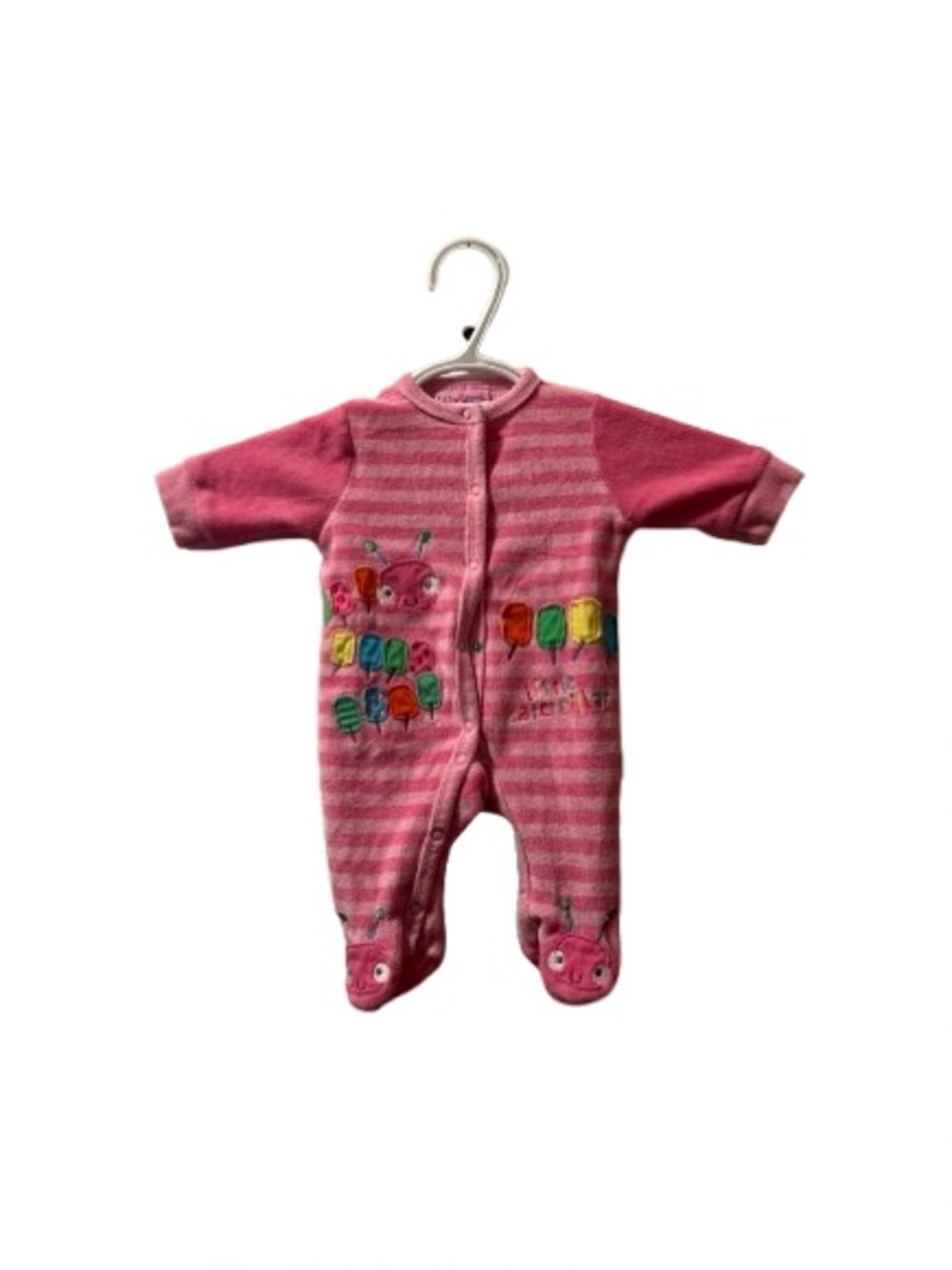 Lily & Jack Pink Velour Footed Sleeper Newborn